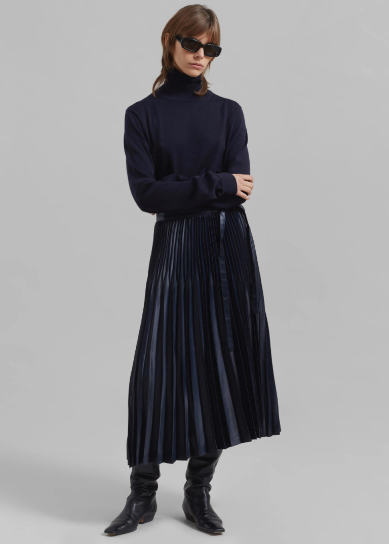 3.1 Phillip Lim Chintz Pleated Skirt