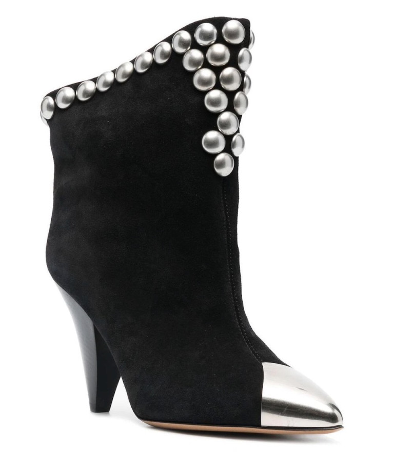 Isabel Marant 100mm Studded Suede Boots