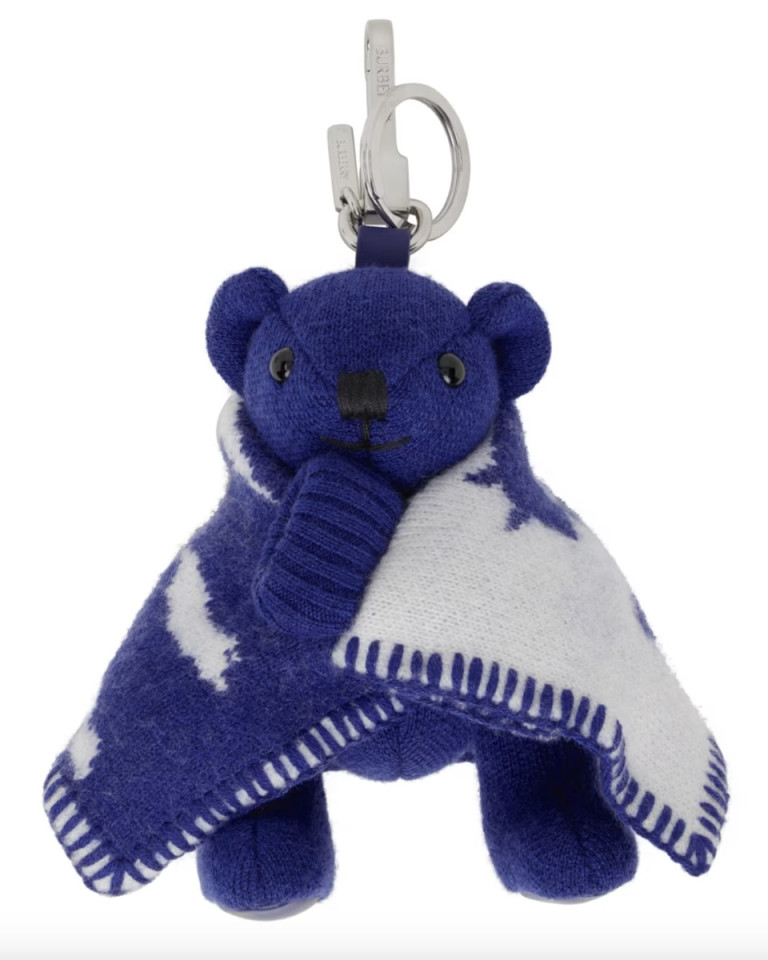 Burberry Blue Thomas Bear Keychain