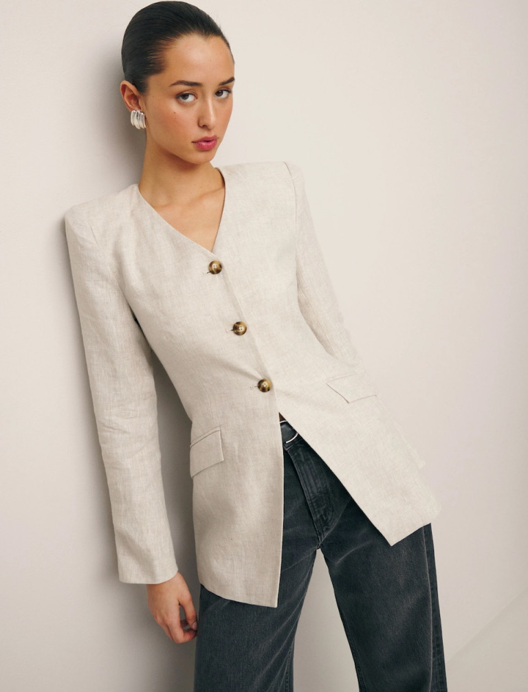 Reformation Larsen Linen Jacket