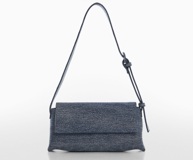 Mango Denim Shoulder Bag