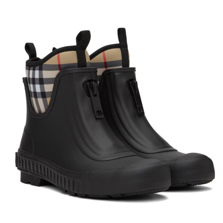 Burberry Black Vintage Check Boots