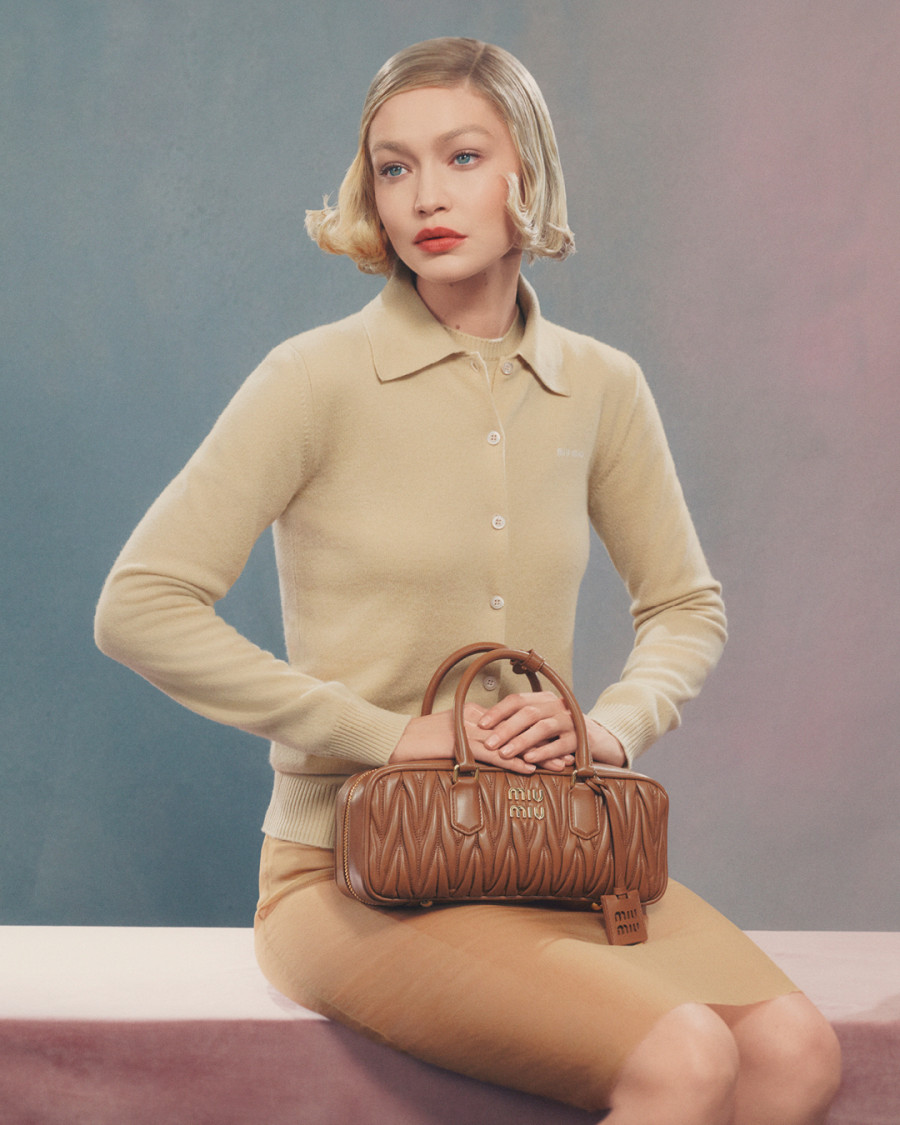 Gigi Hadid Miu Miu 2024 Bag Campaign