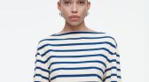 COS Striped Boat-Neck Top
