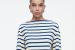COS Striped Boat-Neck Top