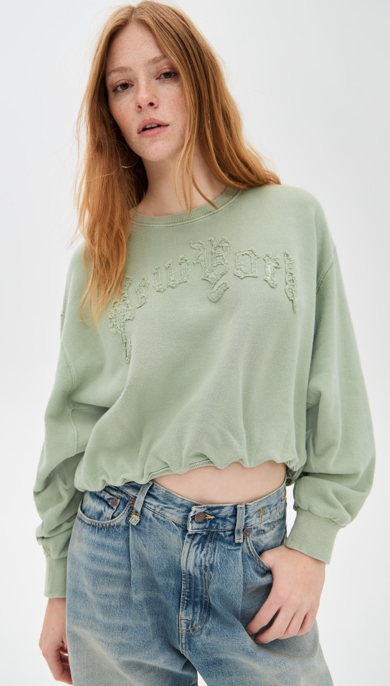 R13 New York Balloon Crewneck