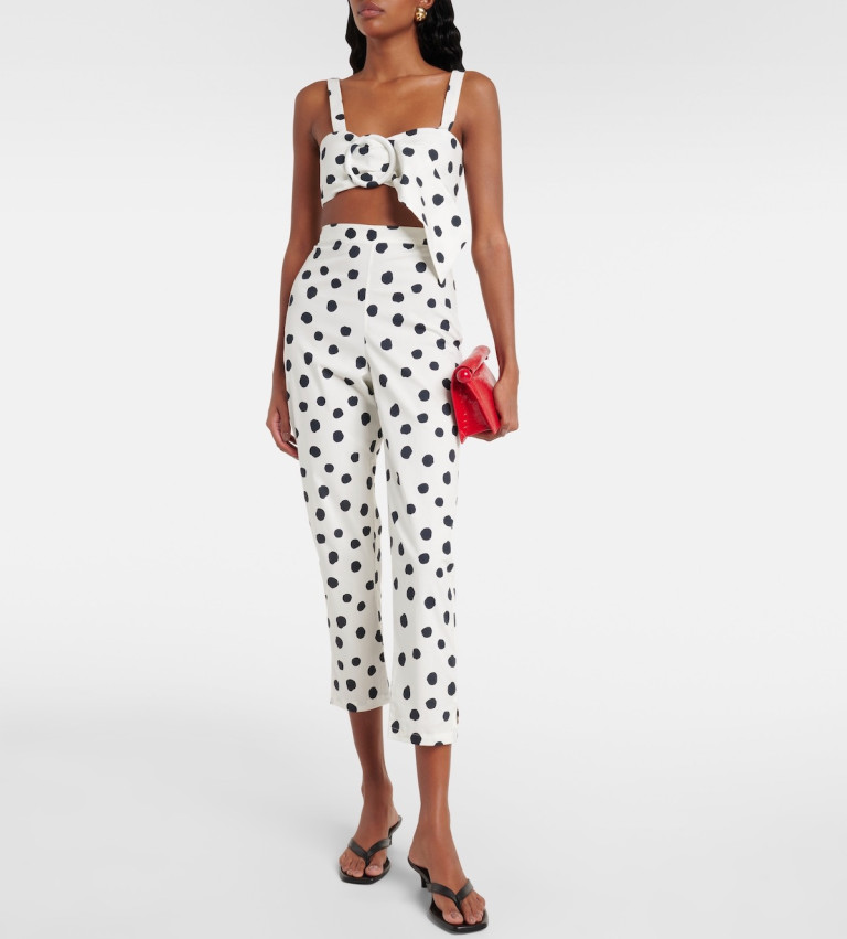 Adriana Degreas Cotton-Blend Capri Pants