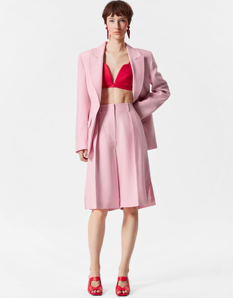 Other Stories Pleated Bermuda Shorts