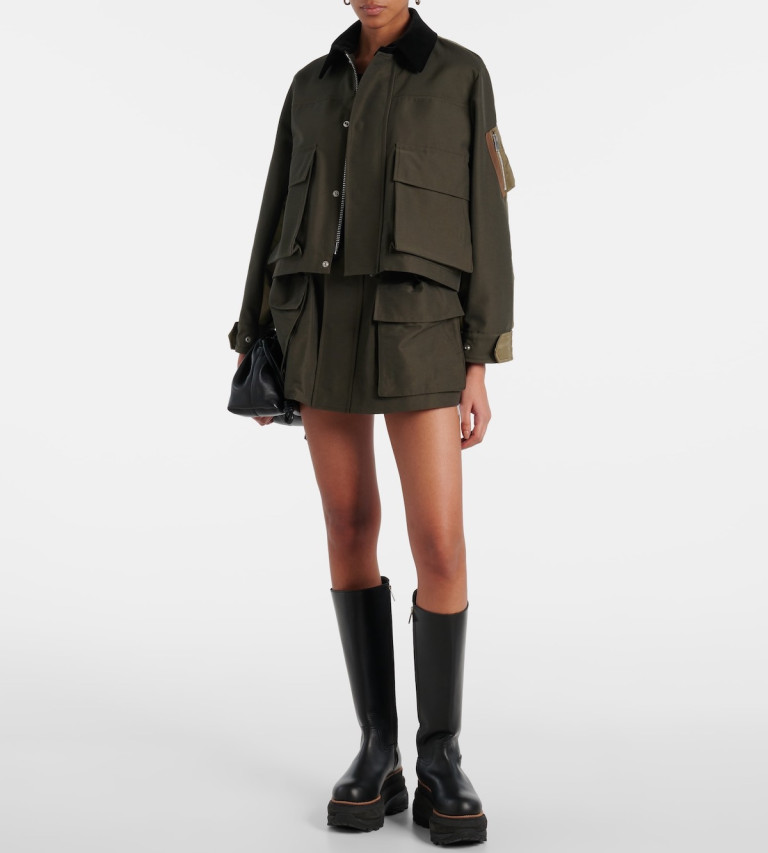 Sacai Cotton-Blend Shorts