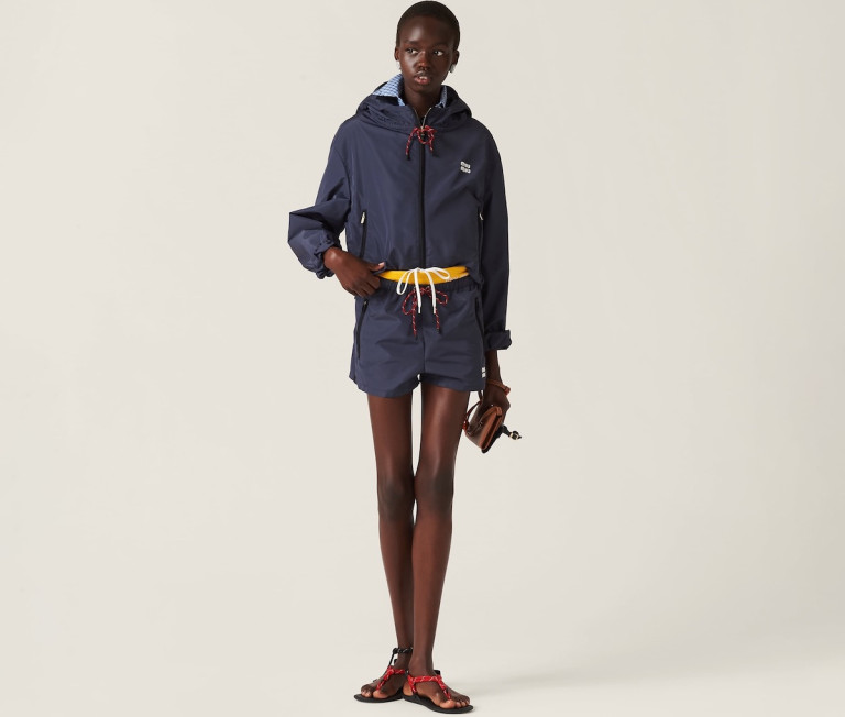 Miu Miu Technical Fabric Shorts