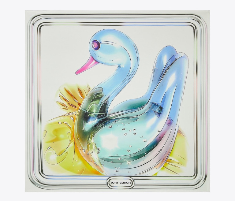 Tory Burch Lucky Duck Silk Scarf