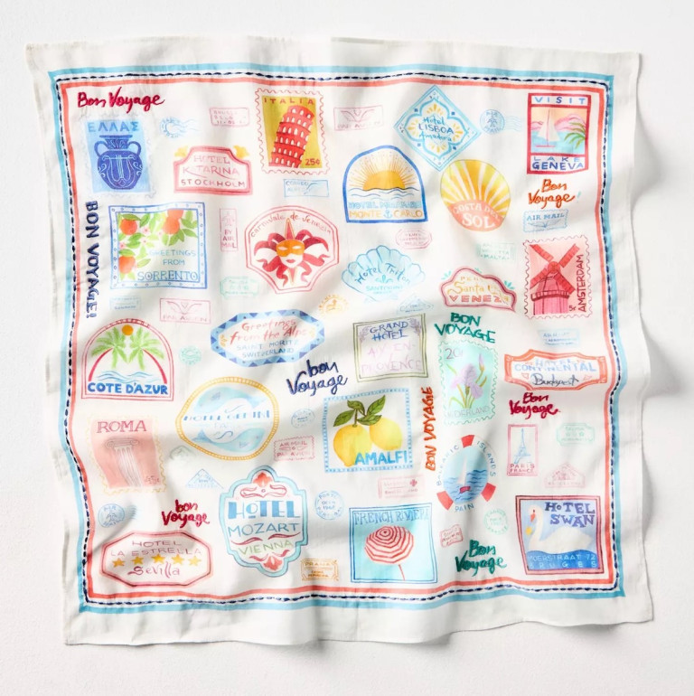 Vismaya x Anthropologie Stamp Icon Scarf