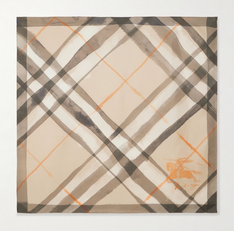 Burberry Printed Silk-Twill Scarf