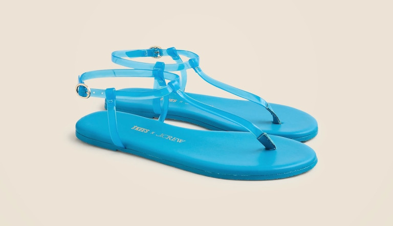 JCrew Limited-Edition TKEES x JCrew Jelly Sandals
