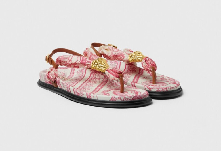 Versace Underwater Barocco La Medusa Sandals