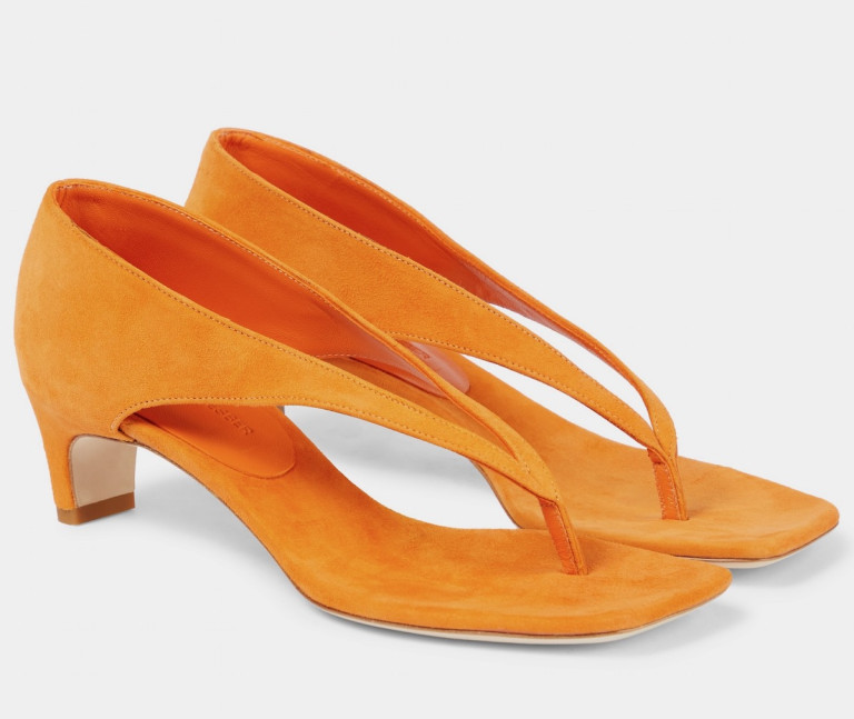 Christopher Esber Suede Thong Sandals