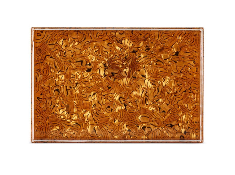 Edie Parker Orange Black Vanity Tray