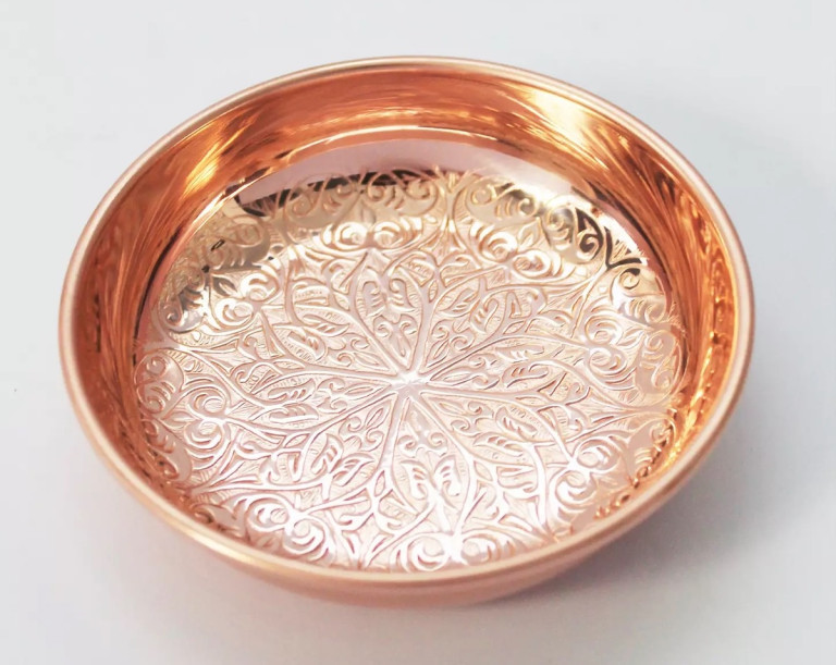 Coppermill Kitchen Vintage Inspired Scroll Pattern Ring Dish