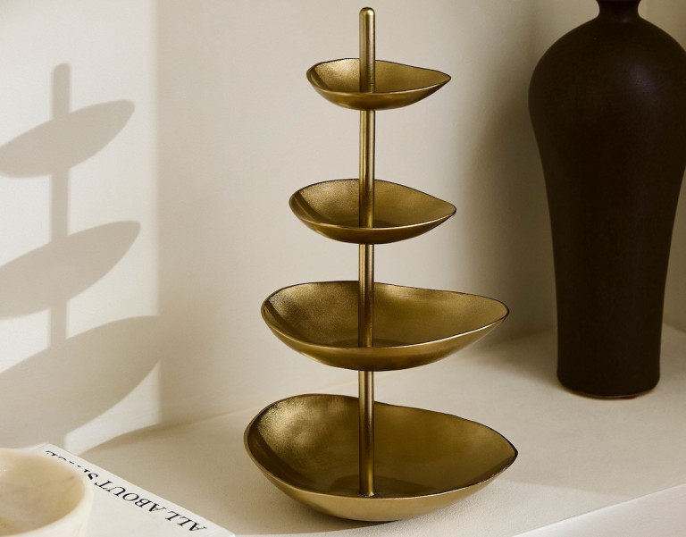 West Elm Organic Metal Jewelry Storage Tower