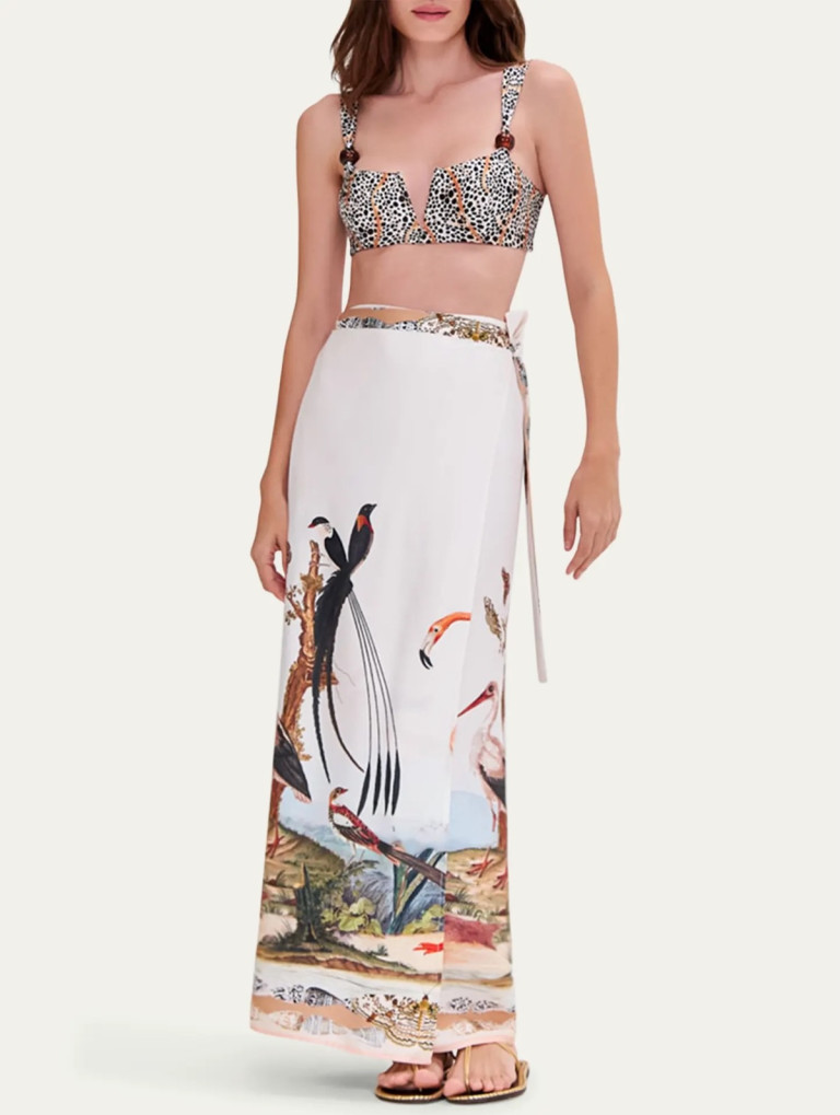 PatBO Paradise Land Beach Skirt