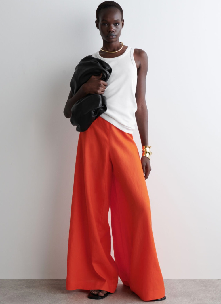 COS Linen Wide-Leg Pants