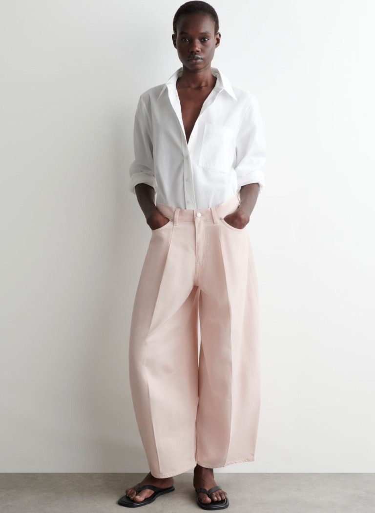 COS Twine Barrel-Leg Jeans