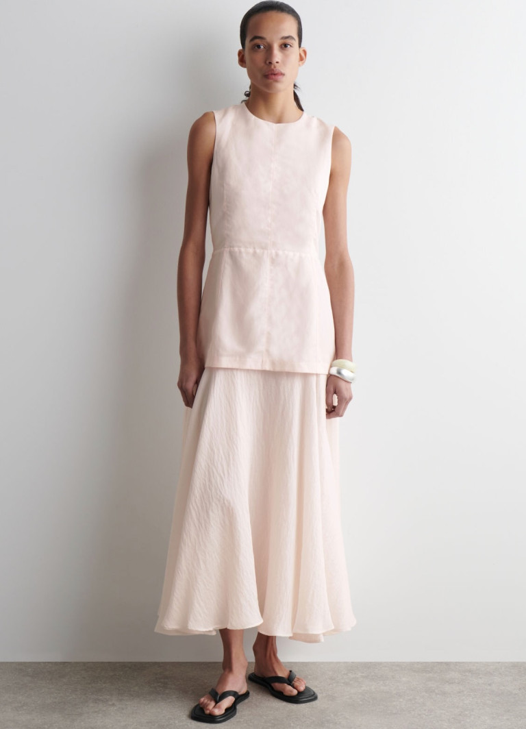 COS Layered Peplum Midi Dress