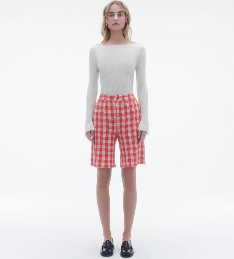 Guest In Residence Gingham Bermuda Short