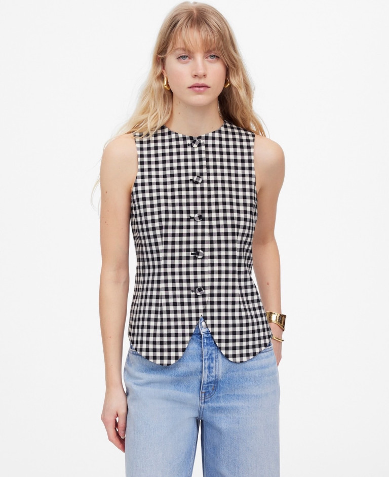 Madewell Single-Breasted Crewneck Vest