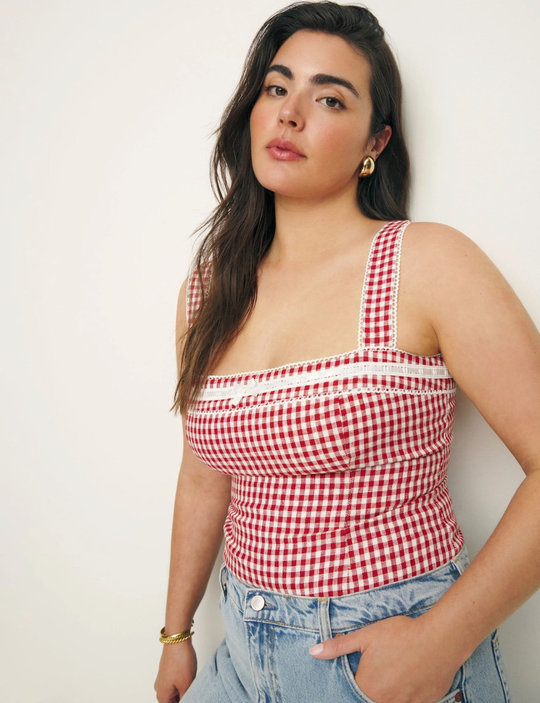 Reformation Eloise Linen Top