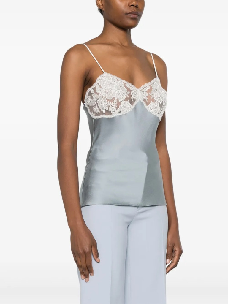 Chloe Lace Satin Top