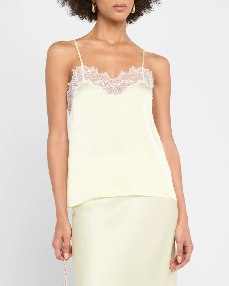 Sablyn Bobbi Lace-Trim Cami