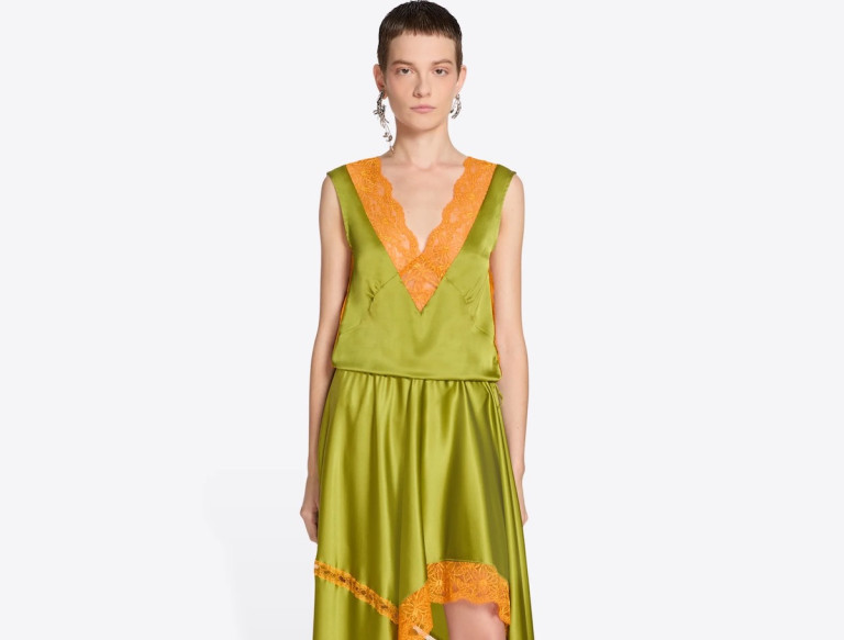 Dries Van Noten Silk Lace Top