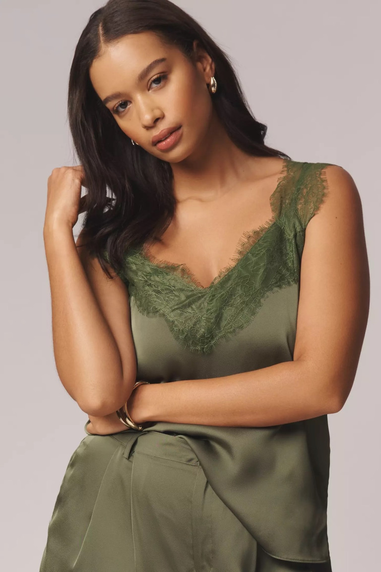 Bishop Young Lace-Trim Bias Tank
