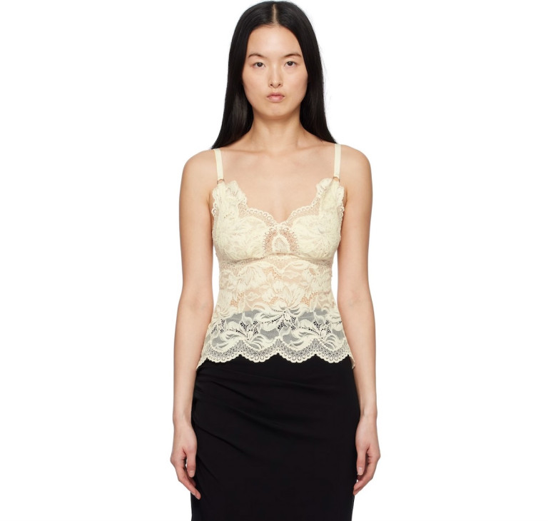 Rabanne Off-White Lace Camisole