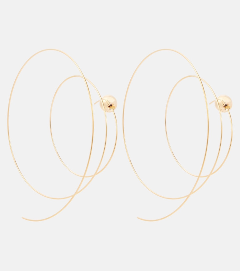 Alaia Thin Spiral S Gold-Plated Stainless Steel Earrings