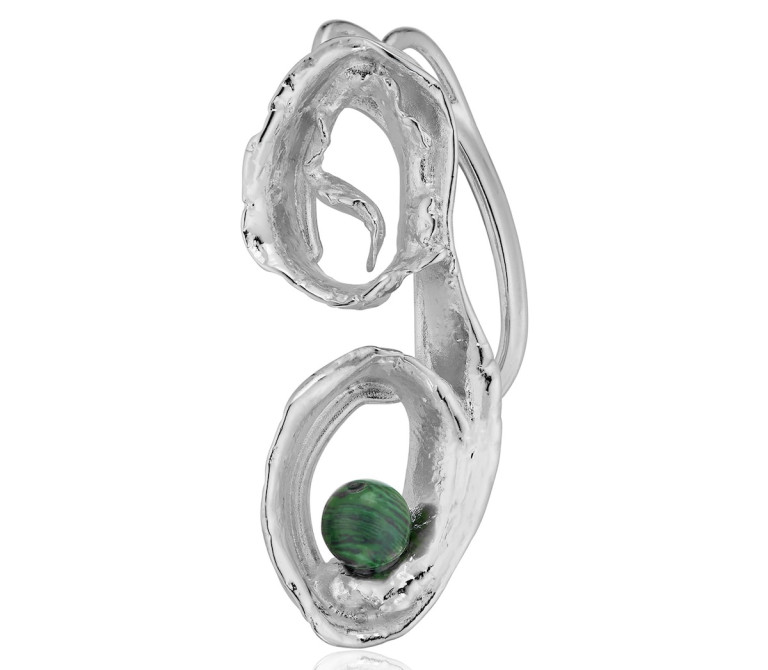 Marina Moscone Spiral Pearl Over Ear Cuff