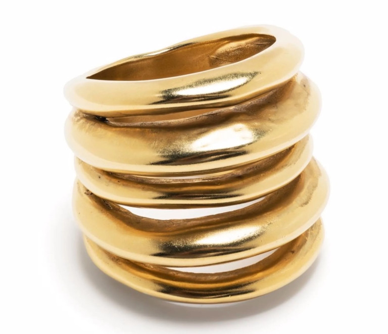Goossens Spirale 24kt Gold-Plated Ring