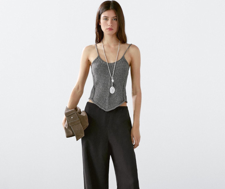 Massimo Dutti Cotton Knit Top
