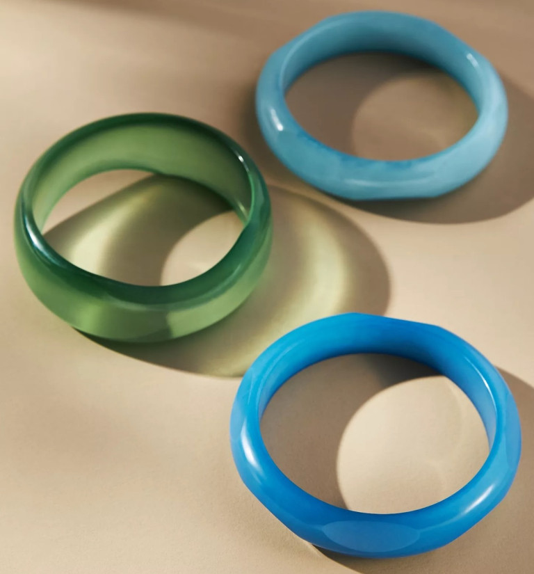 By Anthropologie Round Bangle Bracelets