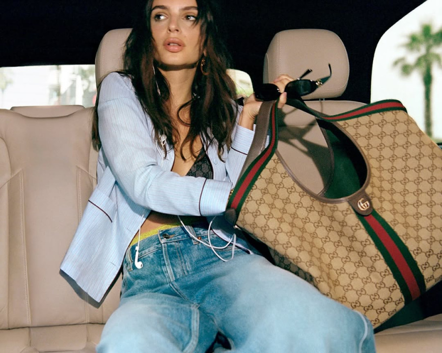 Gucci GG Monogram Campaign With Emily Ratajkowski