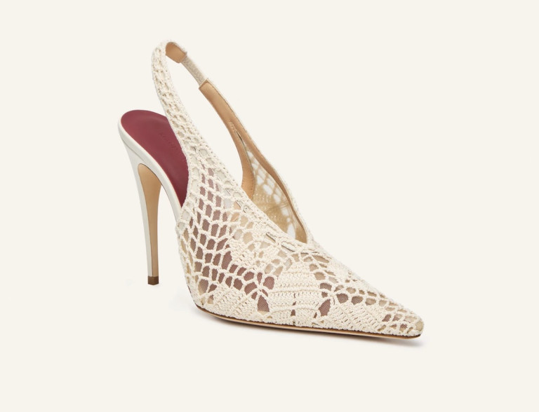 Magda Butrym Slingback Crochet Heels