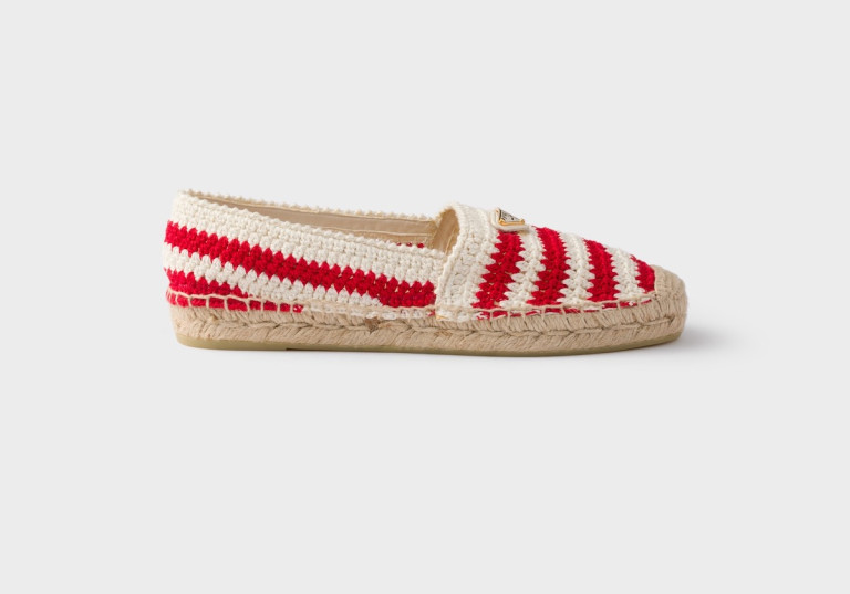 Prada Crochet Espadrilles
