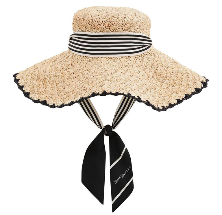 Zimmermann Raffia Tipped Sunhat
