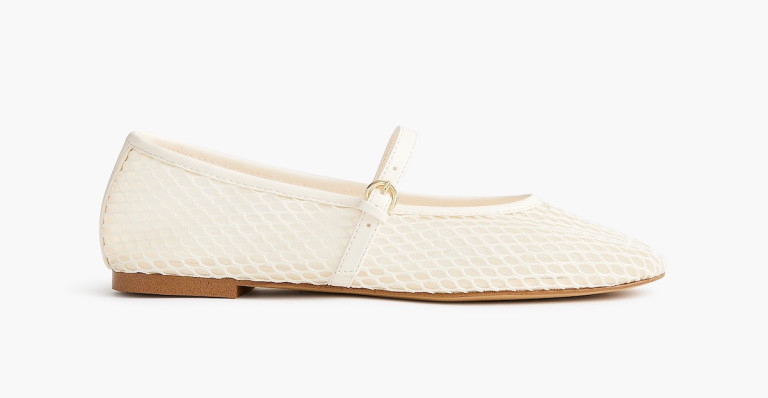 JCrew Mesh Mary Jane Flats