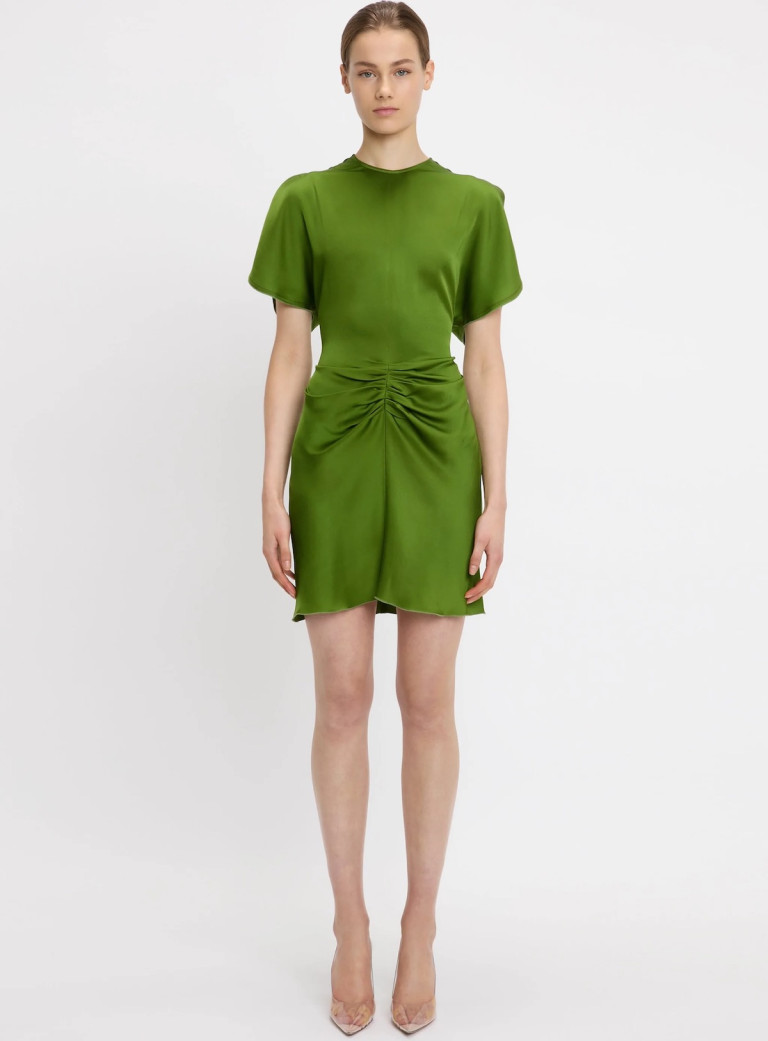 Victoria Beckham Gathered Waist Mini Dress