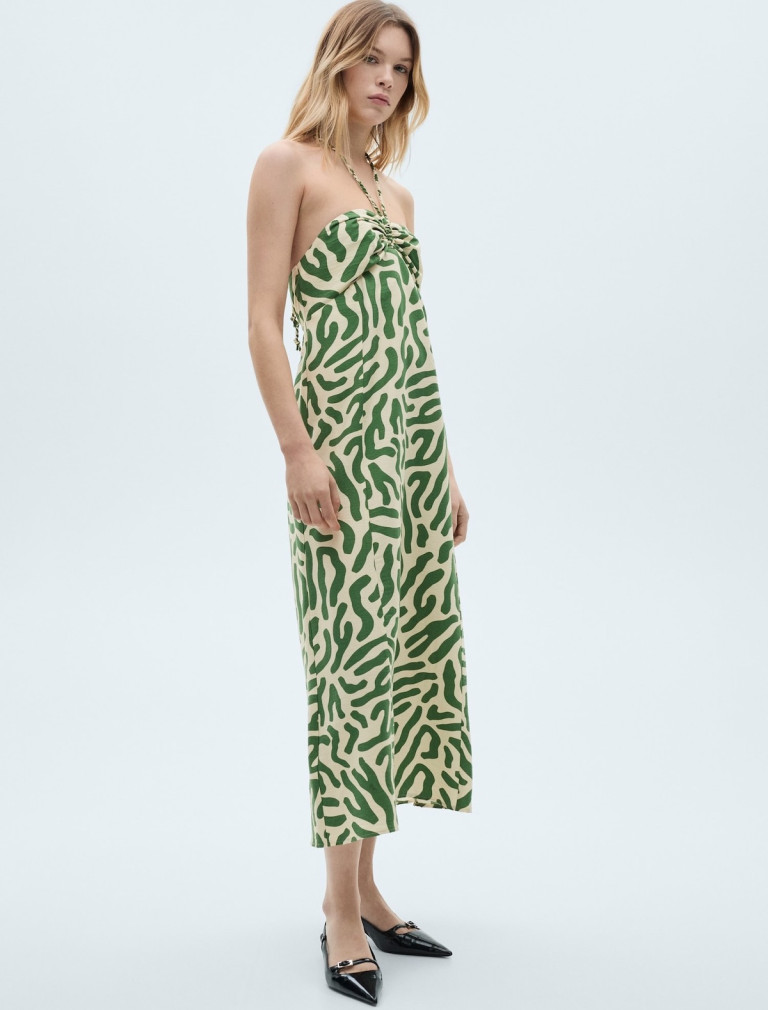 Mango Frill Cotton Dress