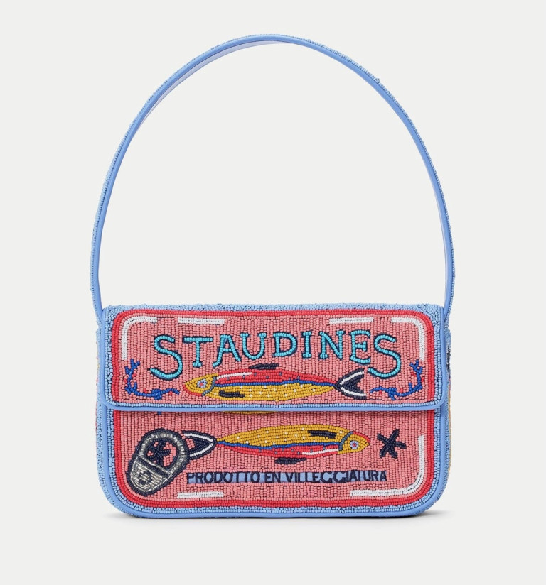 Staud Tommy Beaded Bag Staudines Pink
