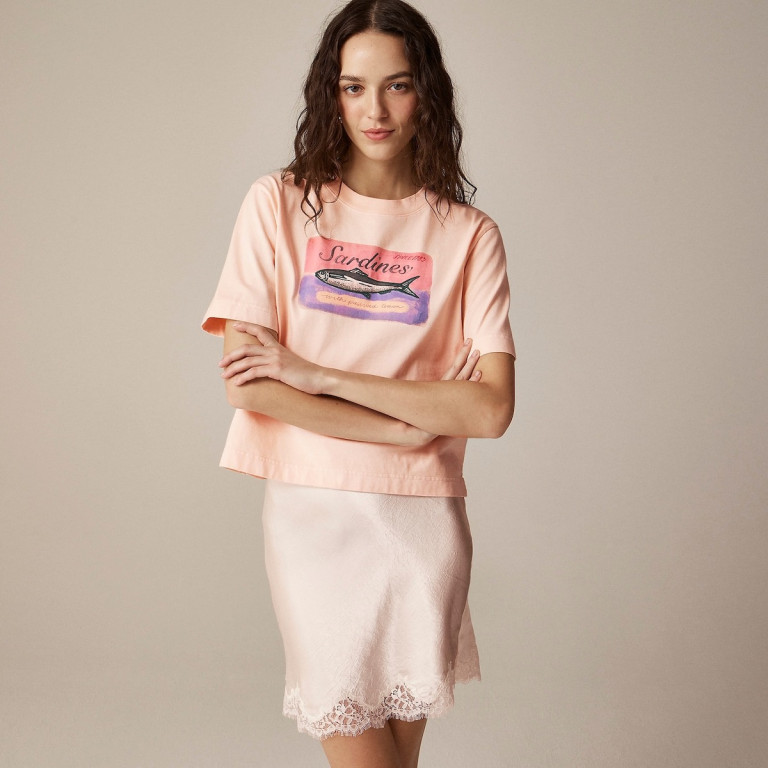 J.Crew Relaxed-Fit Sardines Graphic T-Shirt