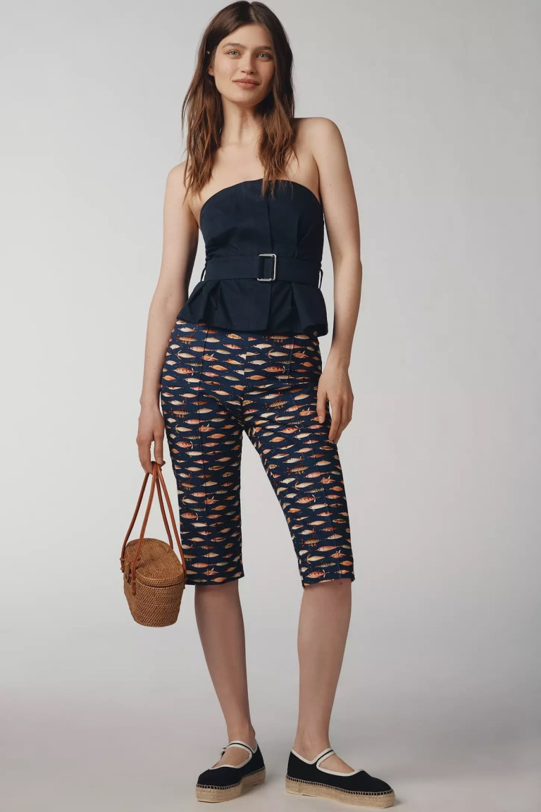 Maeve Fishing Lures Capri Pants